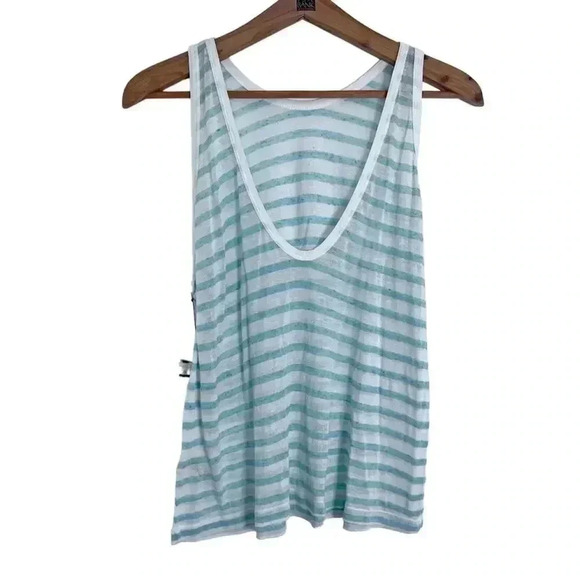 NWT Alexander Wang Blue White Striped Tank Top Nautical Summer Beach Size S - Picture 4 of 7